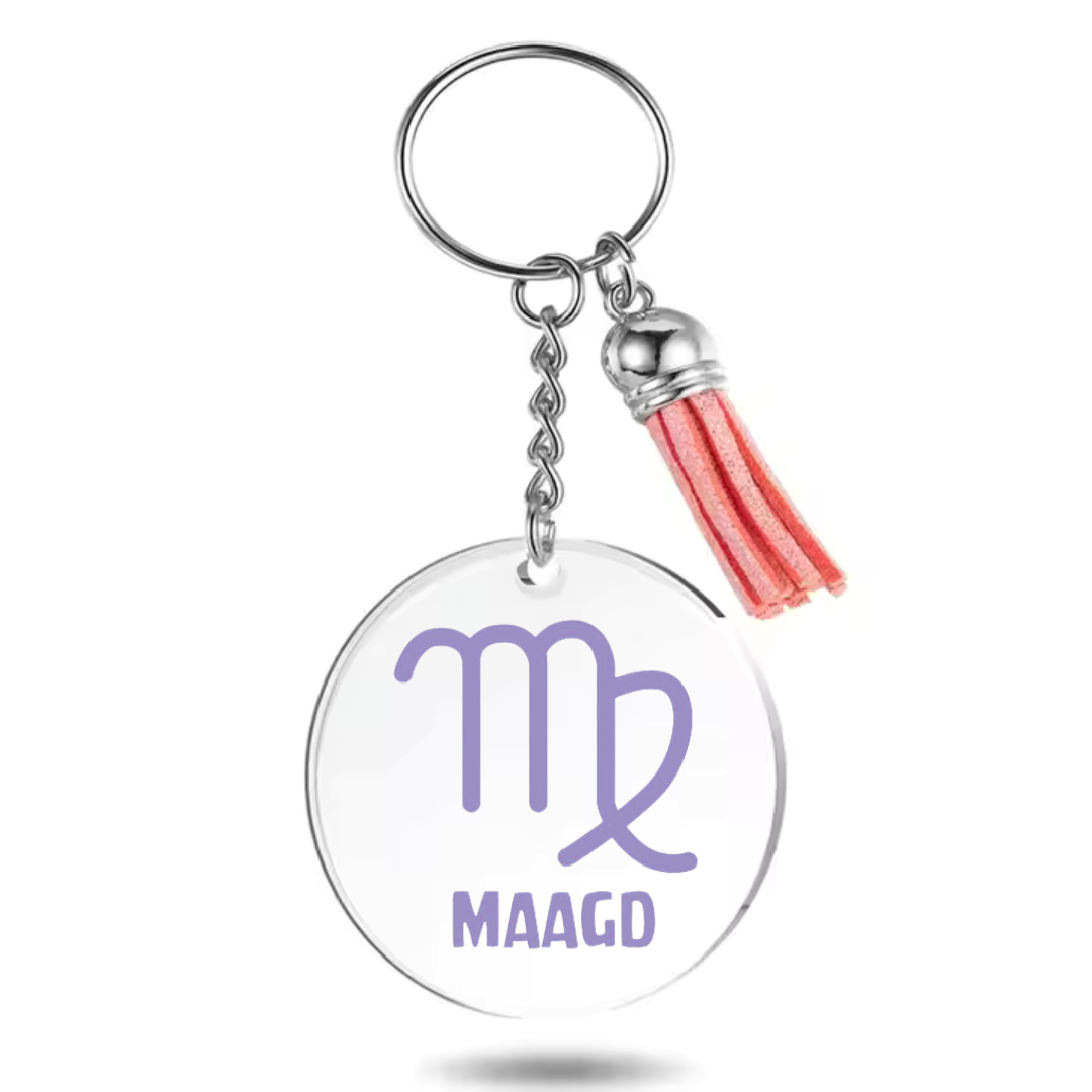 Sleutelhanger met sterrenbeeld Maagd