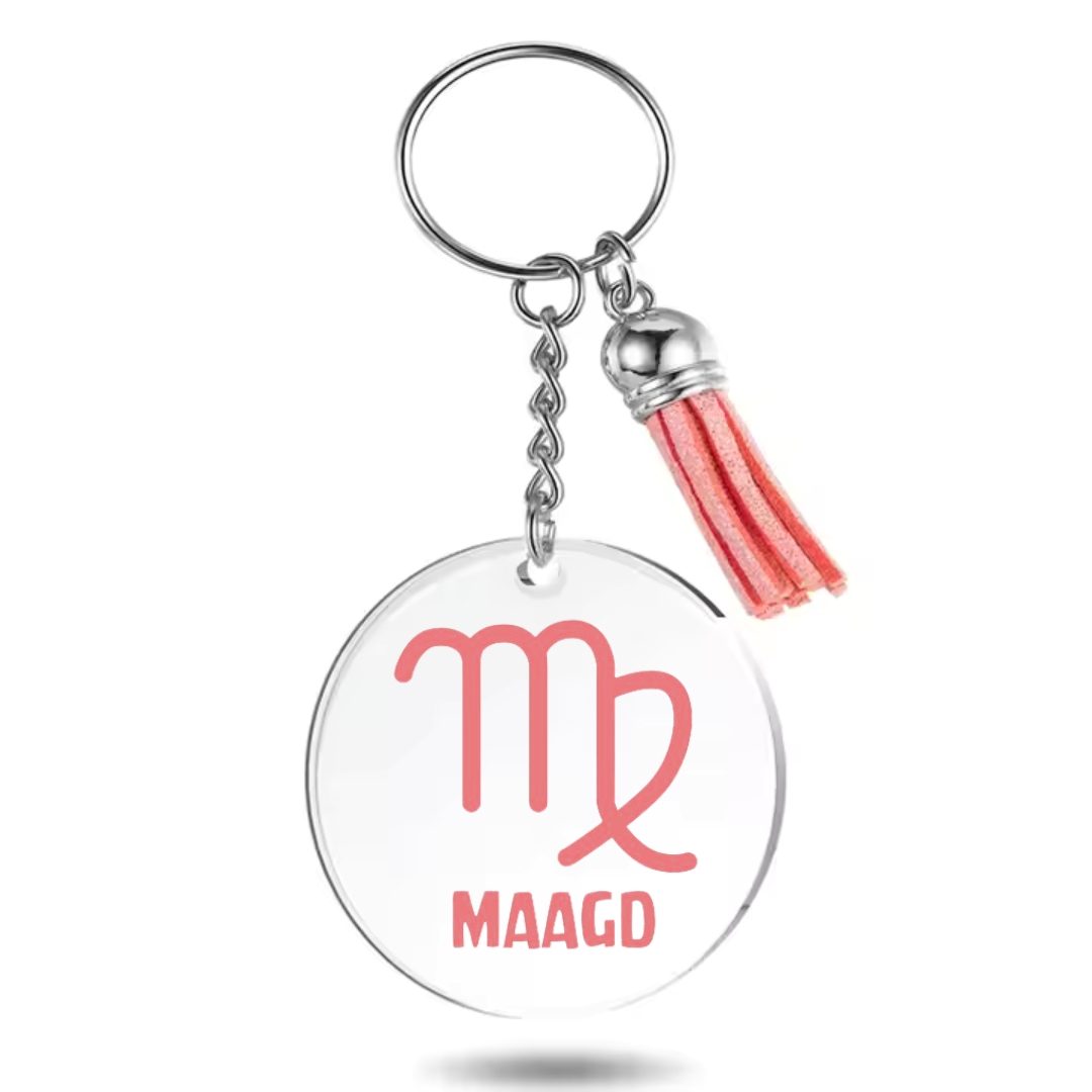Sleutelhanger met sterrenbeeld Maagd