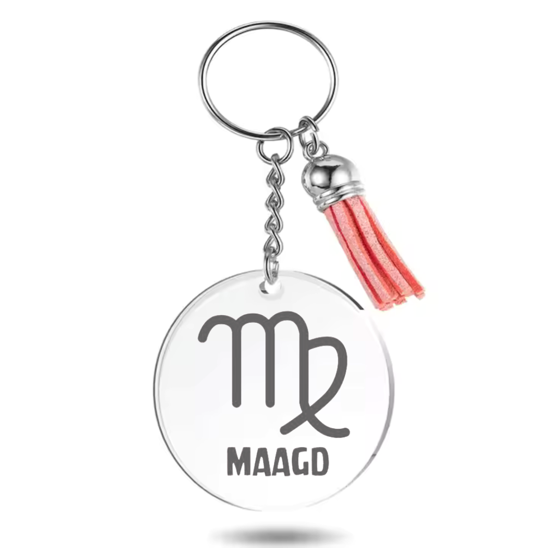 Sleutelhanger met sterrenbeeld Maagd