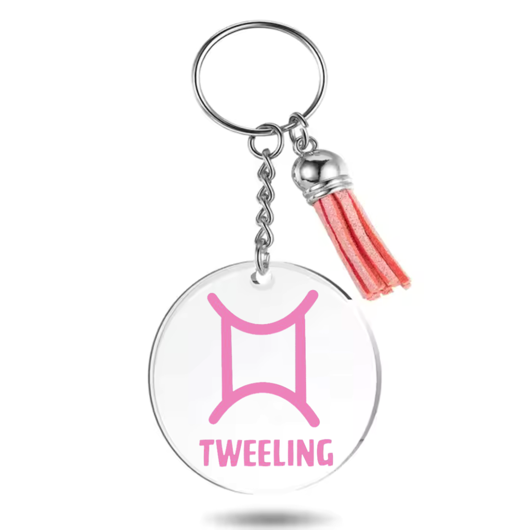 Sleutelhanger met sterrenbeeld Tweeling