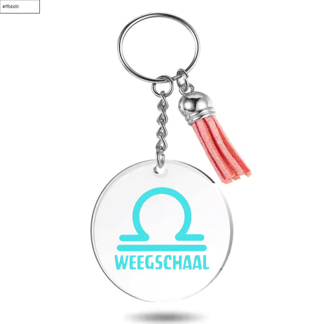 Sleutelhanger met sterrenbeeld Weegschaal
