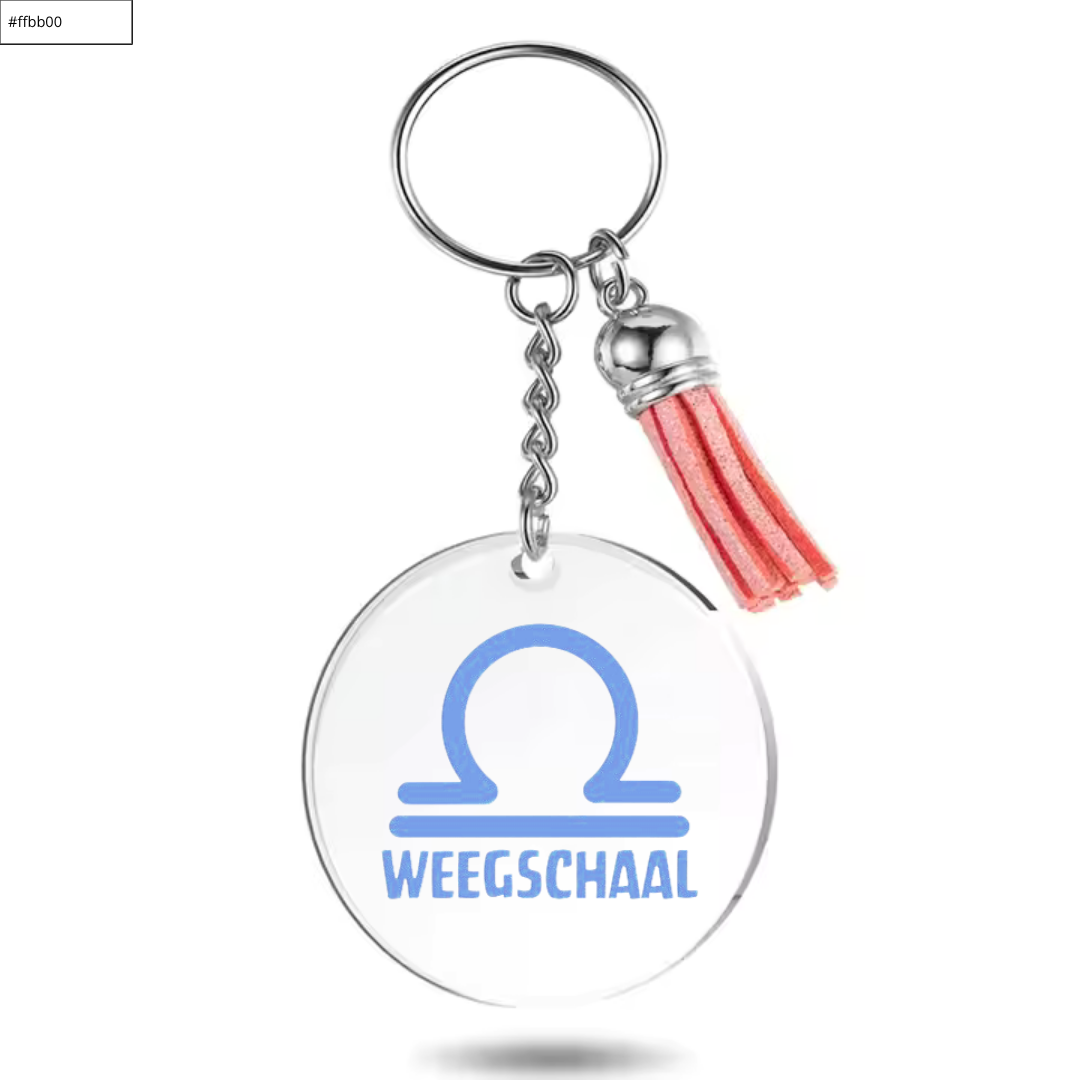 Sleutelhanger met sterrenbeeld Weegschaal