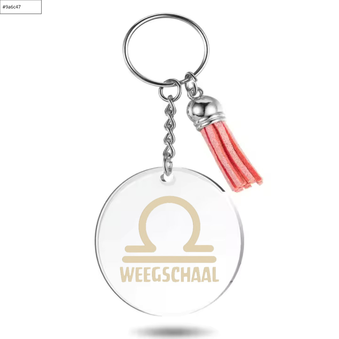 Sleutelhanger met sterrenbeeld Weegschaal