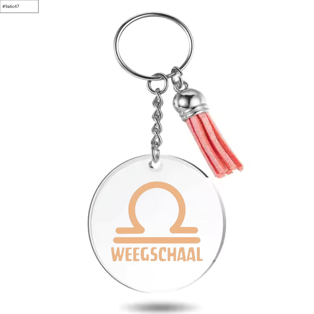 Sleutelhanger met sterrenbeeld Weegschaal
