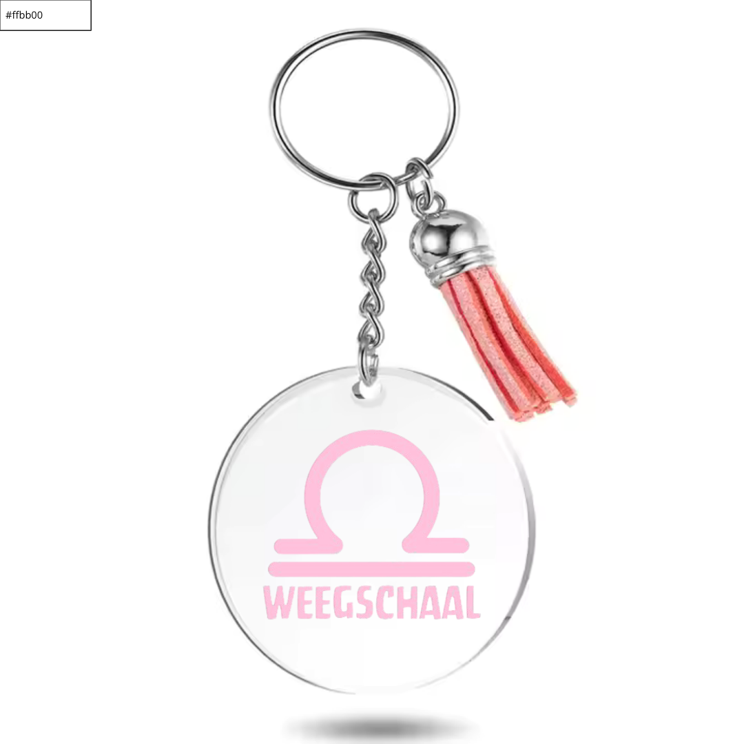 Sleutelhanger met sterrenbeeld Weegschaal