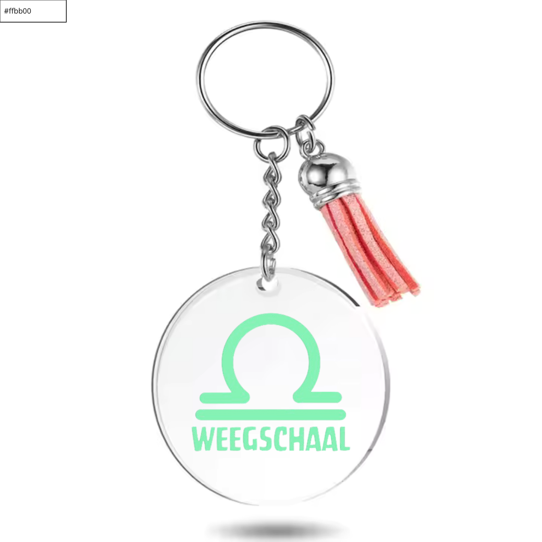Sleutelhanger met sterrenbeeld Weegschaal