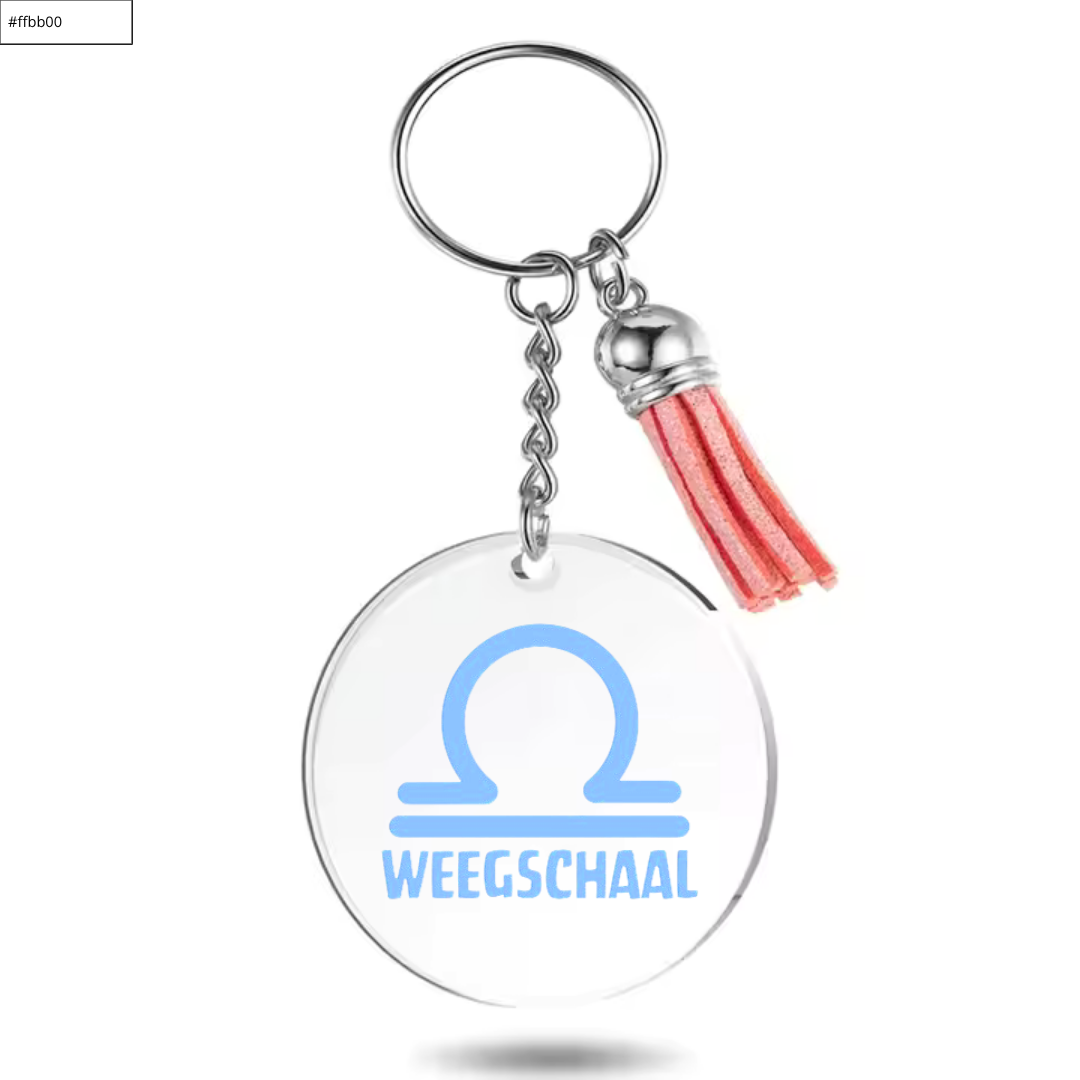 Sleutelhanger met sterrenbeeld Weegschaal