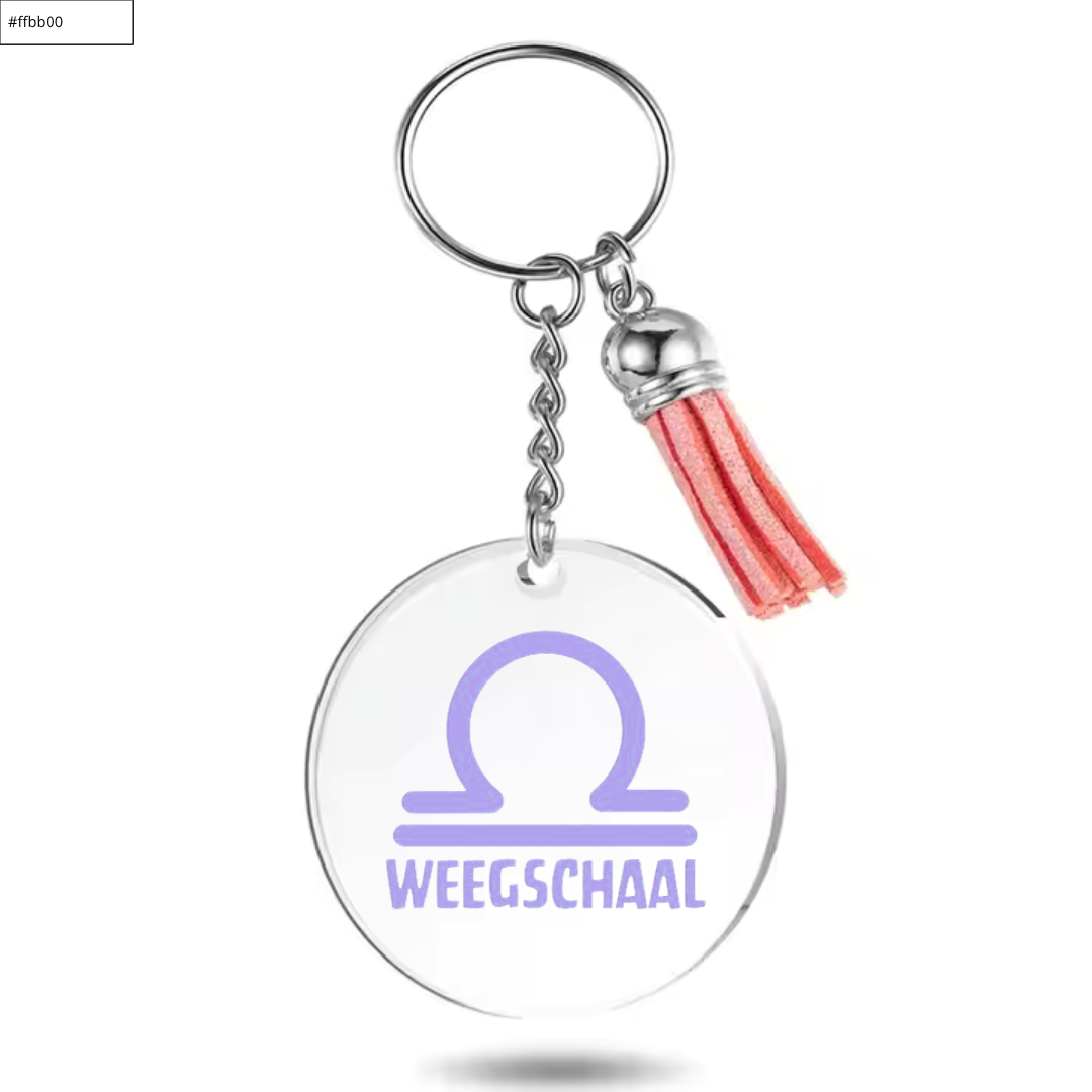 Sleutelhanger met sterrenbeeld Weegschaal
