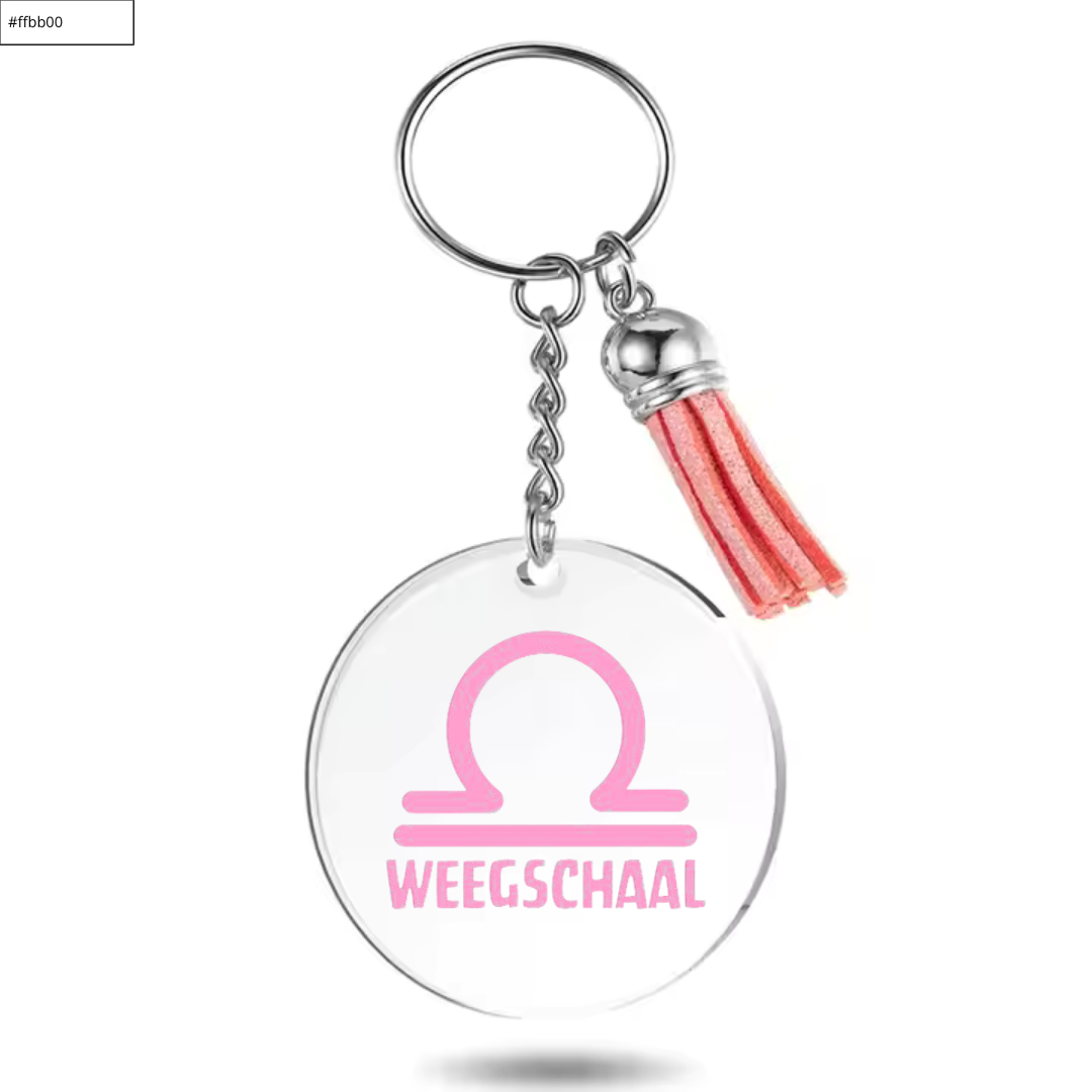 Sleutelhanger met sterrenbeeld Weegschaal