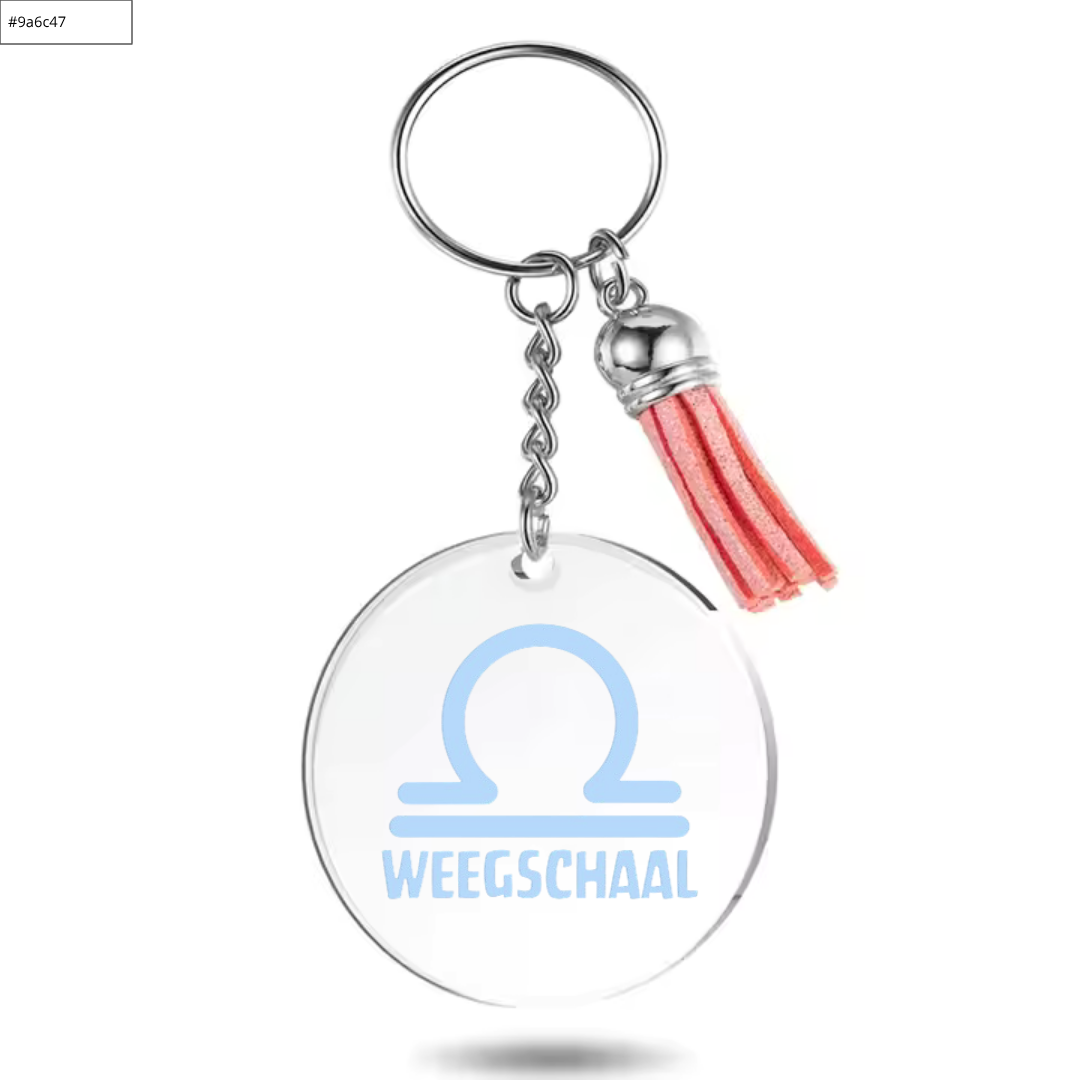 Sleutelhanger met sterrenbeeld Weegschaal