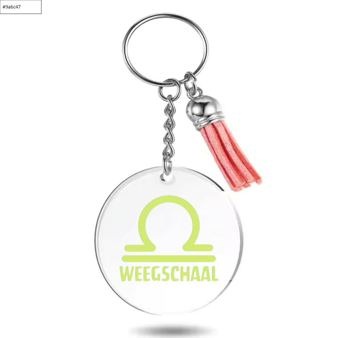 Sleutelhanger met sterrenbeeld Weegschaal