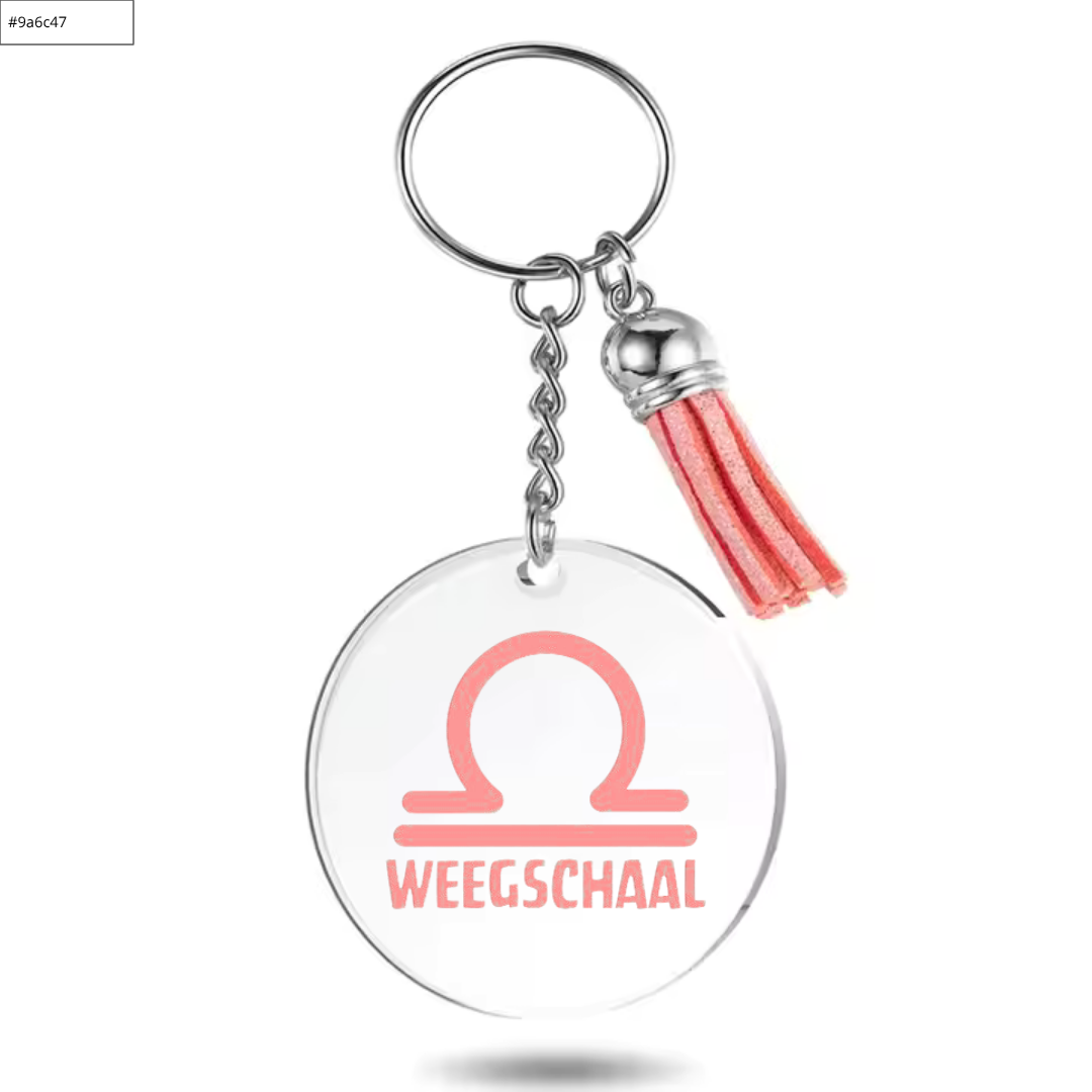 Sleutelhanger met sterrenbeeld Weegschaal