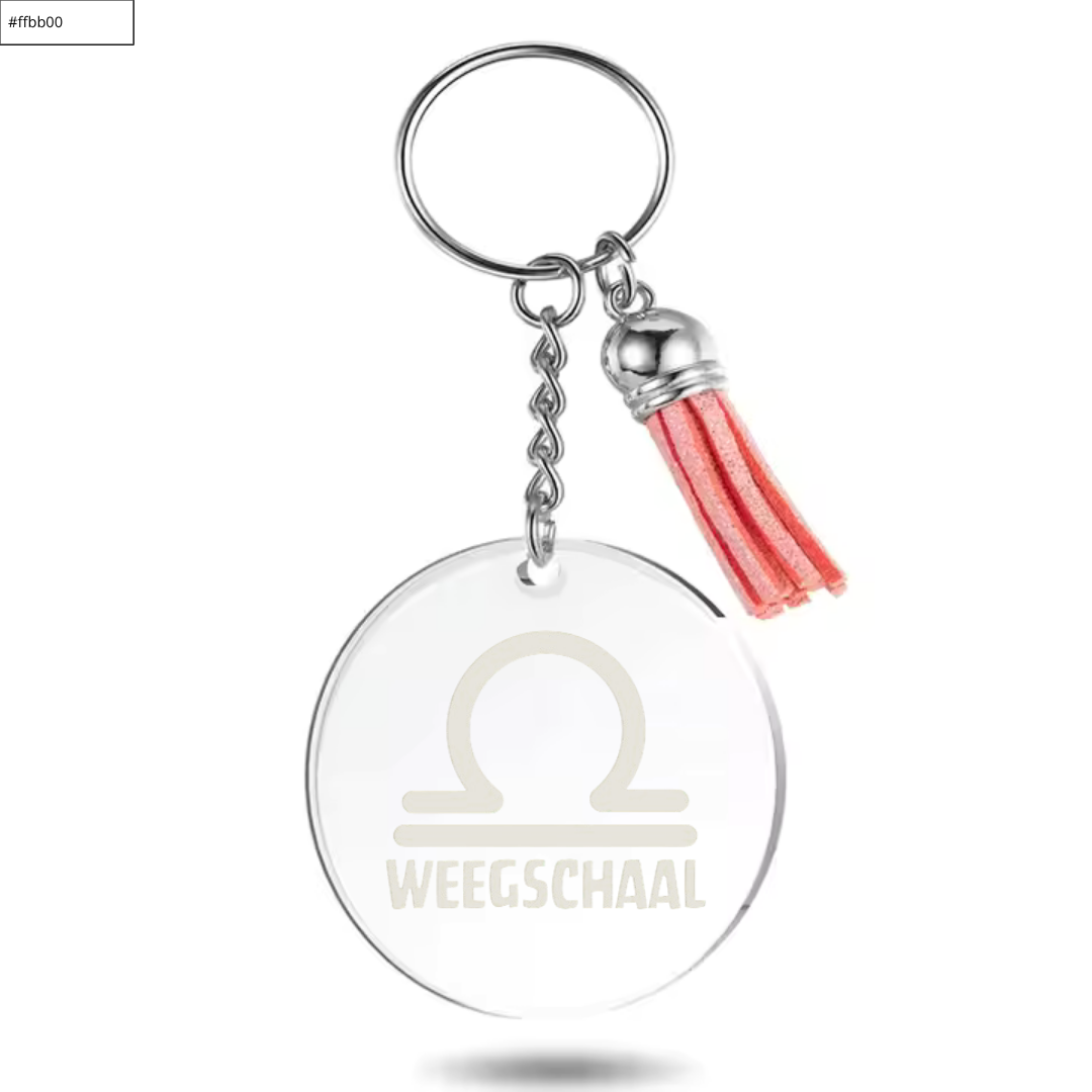 Sleutelhanger met sterrenbeeld Weegschaal