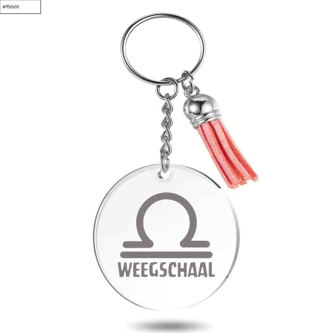 Sleutelhanger met sterrenbeeld Weegschaal